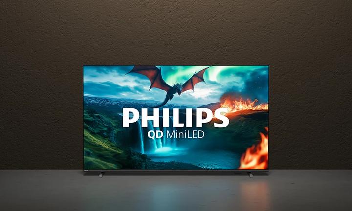 Actual product image Philips MLED820 65" 4K UHD QD Mini LED melna - Televizors 65MLED820/12 (8718863046746) (65", QD mini LED, 4K)