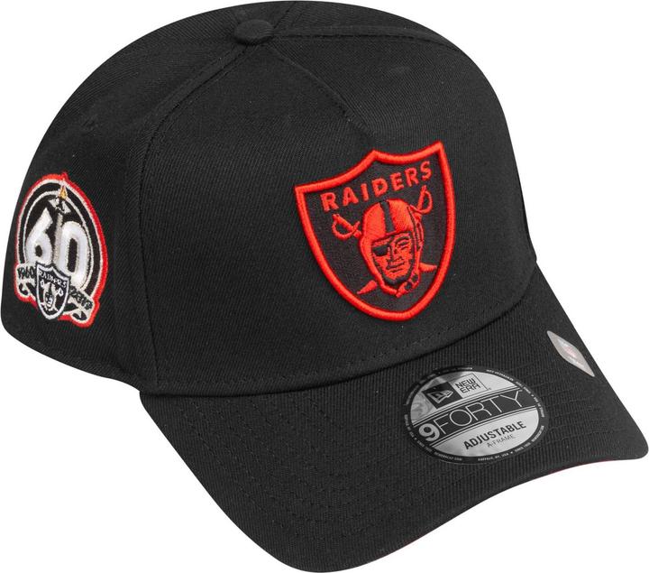 Produktbild New Era 9Forty Snapback Cap - Las Vegas Raiders Schwarz Rot (One Size)