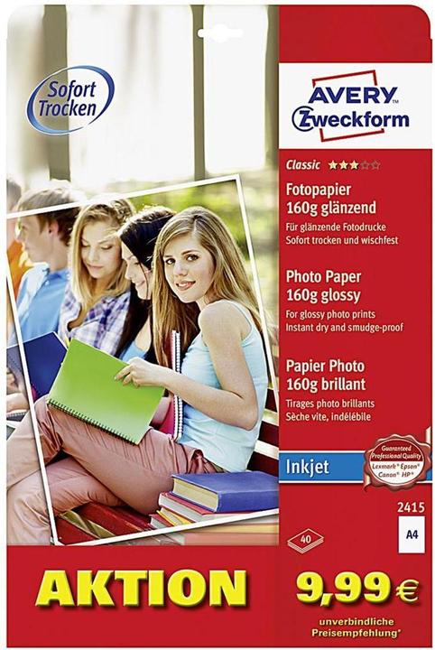 Produktbild Avery Classic Inkjet Fotopapier (160 g/m², A4, 40 Stk.)