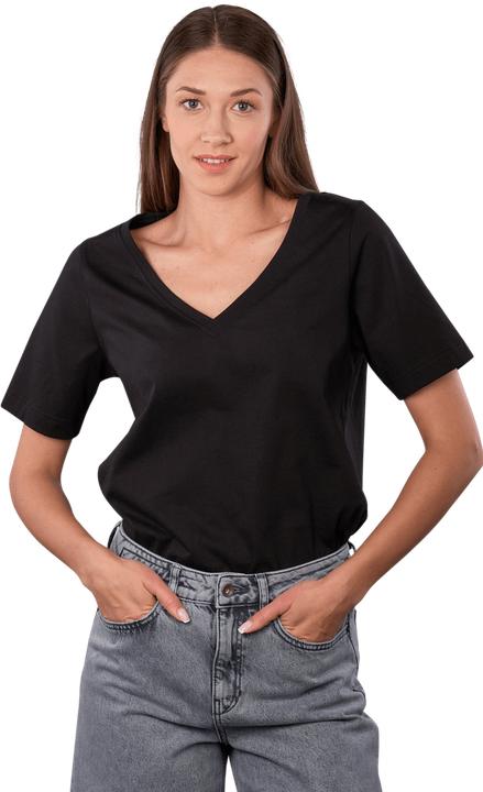 Actual product image Drykorn Jersey Jacina T-Shirt V-Neck Black (S)