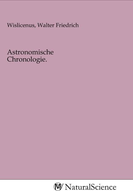 Actual product image MV-NaturalScience Astronomical chronology.