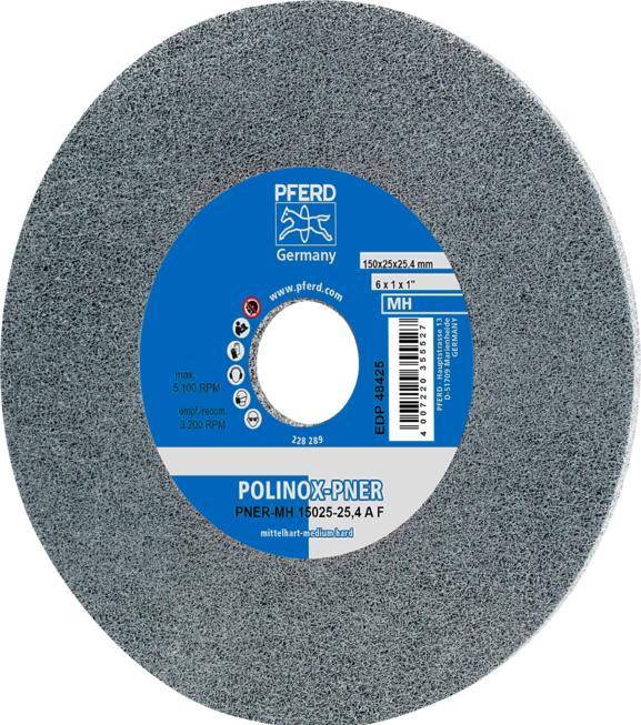 Produktbild Pferd POLINOX®-Kompaktschleifrad PNER-MH 15003-25.4 SiC F VPE: 5 (Fein)