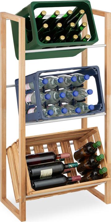Produktbild Relaxdays Getränkekistenregal (58 x 32 x 112 cm)
