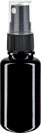 Violet glass bottle 20ml with spray attachment (0.02 l)