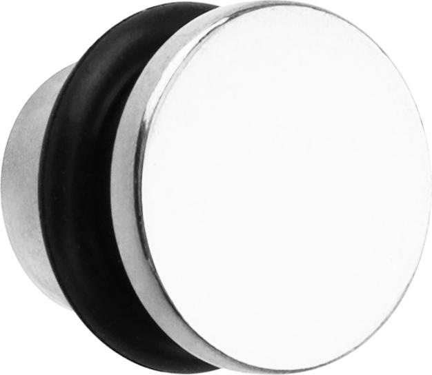 Produktbild Star Piercing Flachkopf Plug silber (Chirurgenstahl 316L)