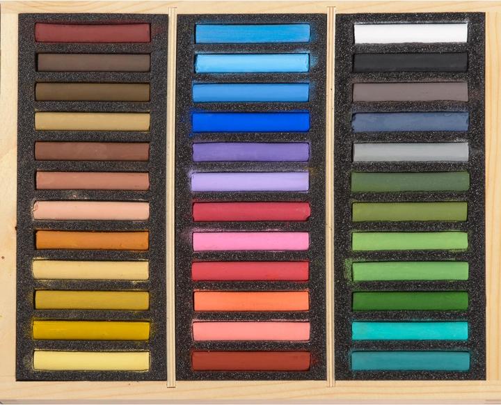 Actual product image BlockX Coffret bois 72 Pastels - Paysage - Cadmium clair (36x)