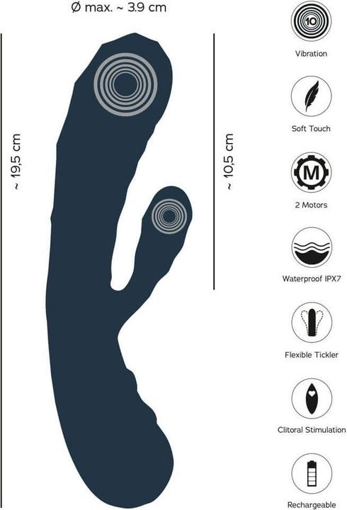 Actual product image You2Toys Oh! rabbit vibrator