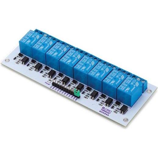 Thumbnail - Whadda Relaismodul 8 CH, Entwicklungsboard Zubehör, Blau, Weiss