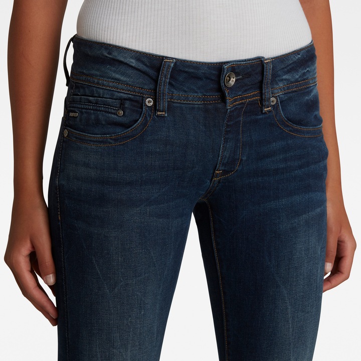 Actual product image G-Star Midge Saddle Mid Straight Jeans Neutro dk aged (W30/L32)