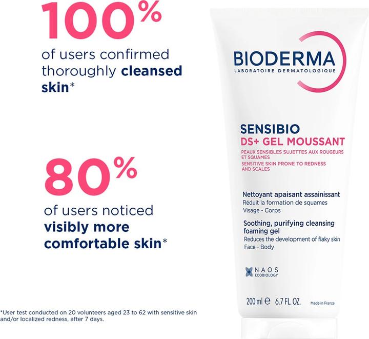Actual product image Bioderma Sensibio DS+ gel moussant (Cleansing gel, 200 ml)