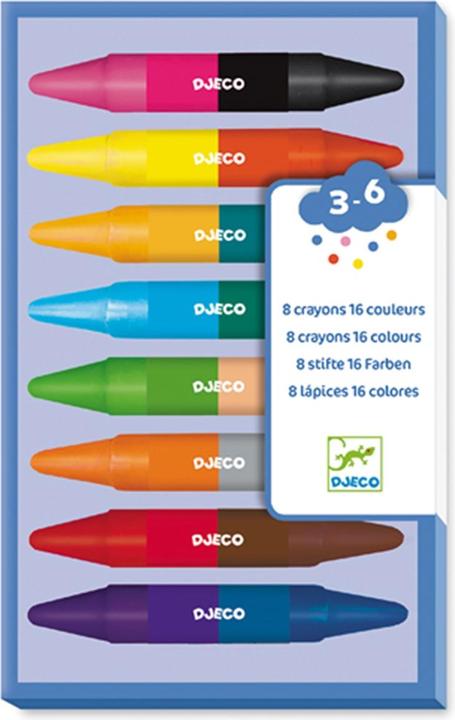 Produktbild Djeco Wachsmalkreiden Farben (Mehrfarbig, 8 x)