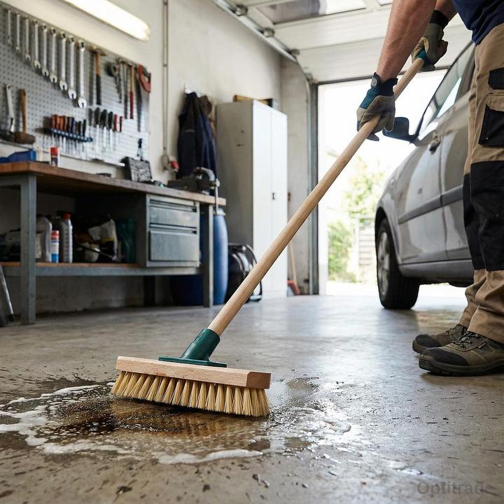 Productafbeelding Ultra Clean Schrobborstel met houten steel (1 Pcs.)