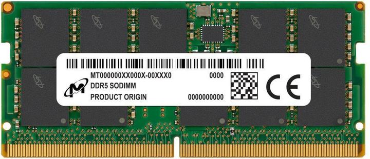 Produktbild Crucial DDR5 ECC SODIMM 1Rx8 5600 (1 x 16GB, 5600 MHz, DDR5-RAM, SO-DIMM)