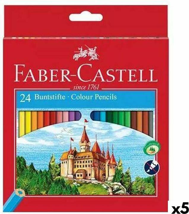 Actual product image Faber-Castell Coloured pencils Coloured (5 pieces) (Multicoloured, 5 x)