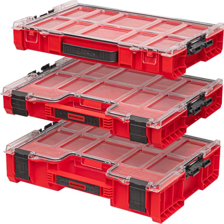 Productafbeelding Tool Brothers Toolbrothers RHINO PRO Organiser 200 RED ULTRA HD stapelbaar 452 x 296 x 79 mm 6 l IP54 met 8 inlays