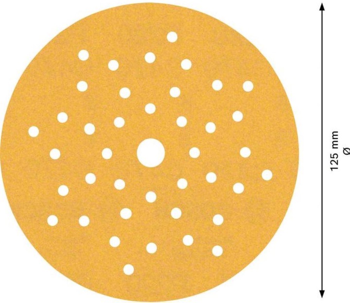Actual product image Bosch Professional Zubehör EXPERT C470 Sandpaper multi-hole for random orbital sander, 125 mm, G 220, 50 pcs. (220)