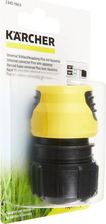 Produktbild Kärcher Universal Plus mit Aqua Stop (Kupplung, Schlauchkupplung, Wasserstop, 12.70 mm)