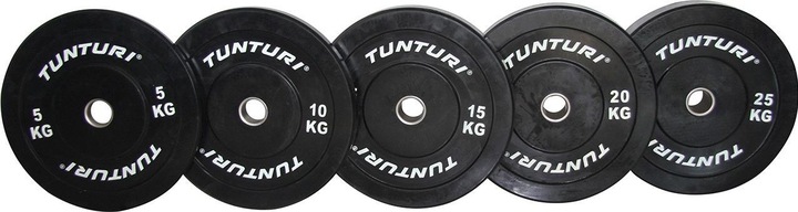 Actual product image Tunturi Bumper Plate Hantelscheiben 50 mm 25 kg (1 x 25 kg)
