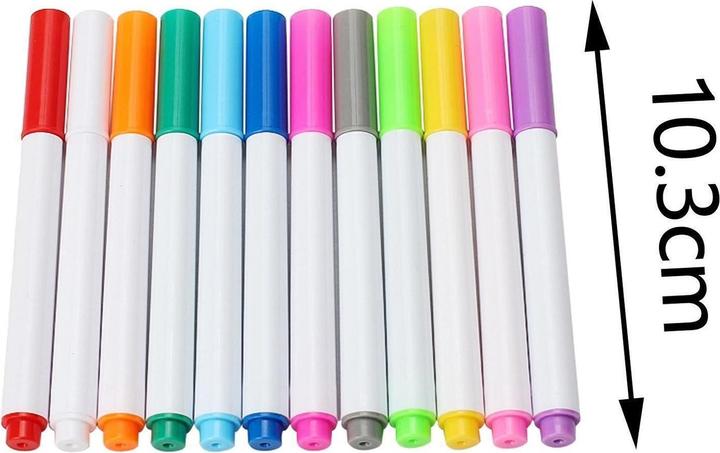 Image du produit JTI Crayons à effacer pour planches à découper en verre/poulet - 12 pièces