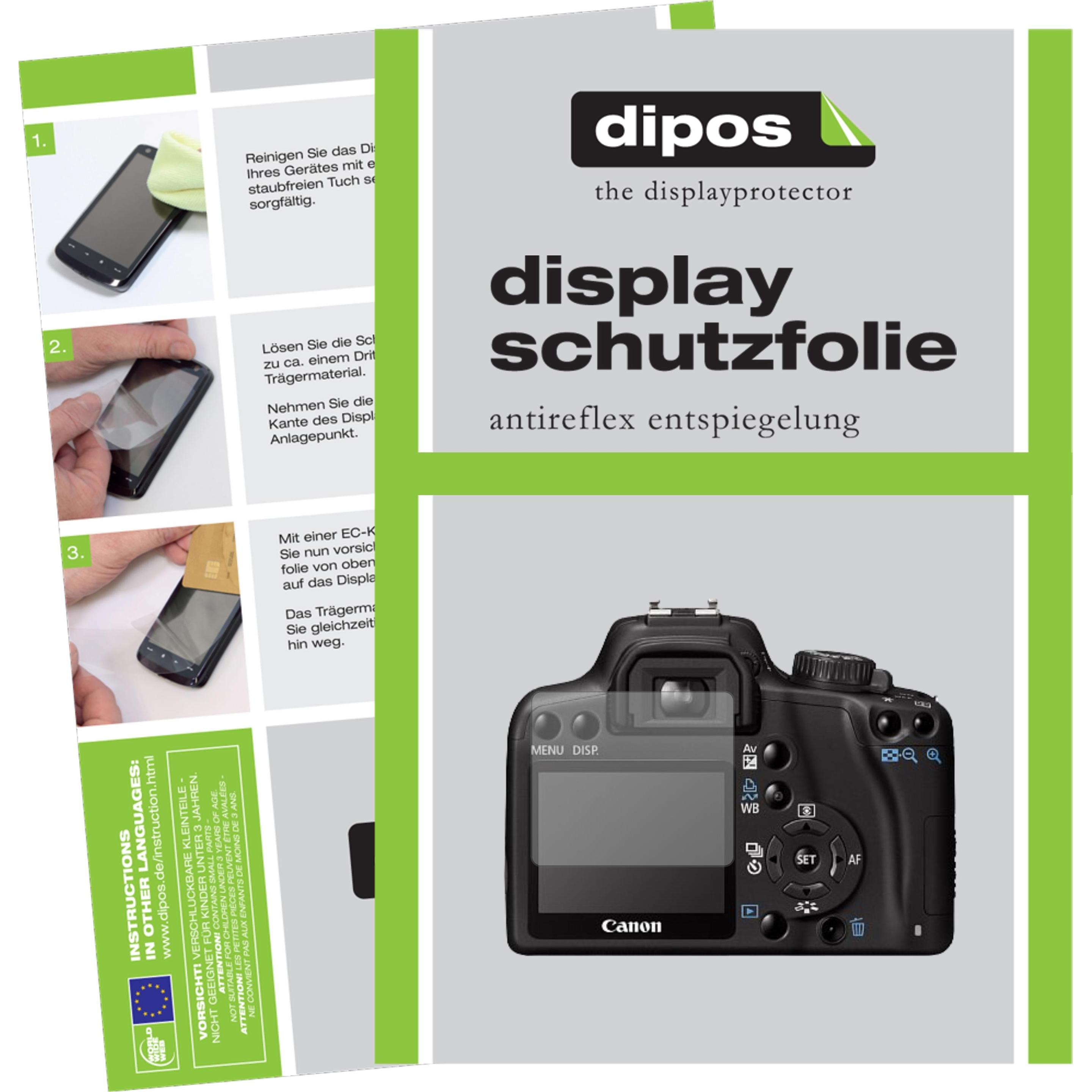 Dipos Displayschutzfolie Antireflex (Displayschutz, EOS 1000D), Kameraschutz, Transparent