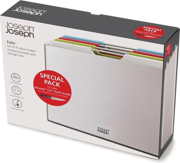 Produktbild Joseph Joseph Schneidebrett-Set Folio inkl. Chef Messer