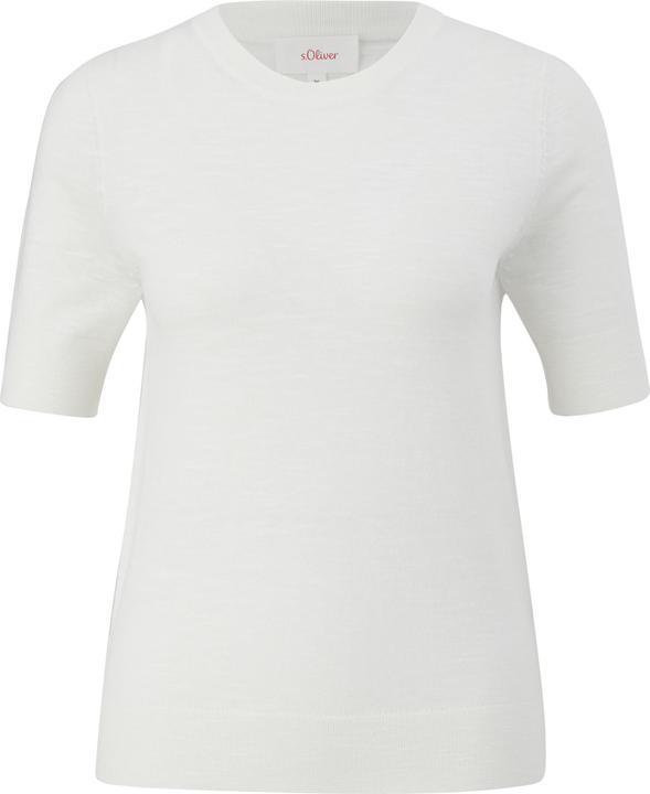 Produktbild s.Oliver Strickpullover Feinstrick-Pullover mit kurzen Ärmeln (32)