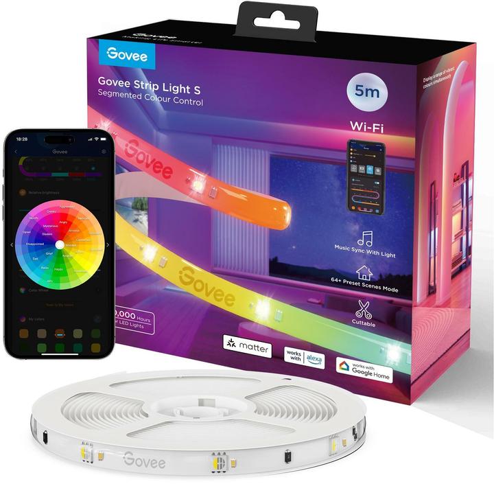 Actual product image Govee Stripe Light S (RGBIC, 500 cm, Indoor)