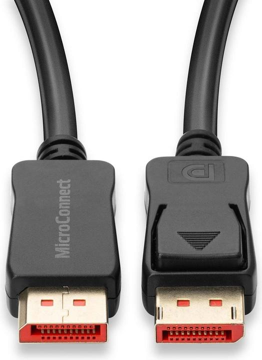 Actual product image MicroConnect MC-DP-MMG-100V1.4 DisplayPort cable 1 m Black (1 m, DisplayPort, 1.4)