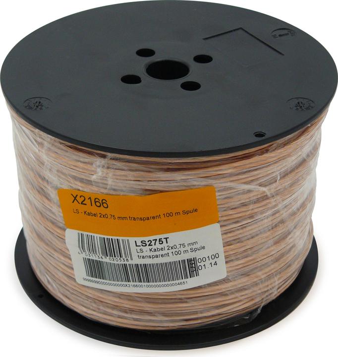 Immagine prodotto Televes LS - Cavo 2x0,75 mm trasparente da 100 m LS275T (Cavi antenna)