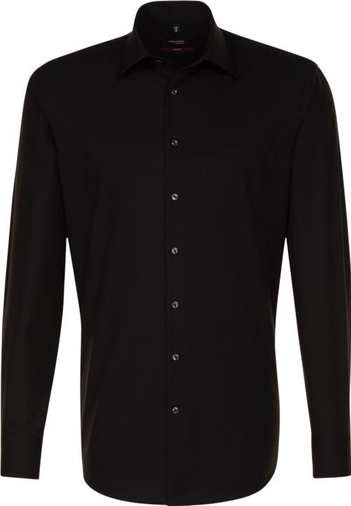 Immagine prodotto Seidensticker Camicia Modern Fit Kent non stirata nera (48)