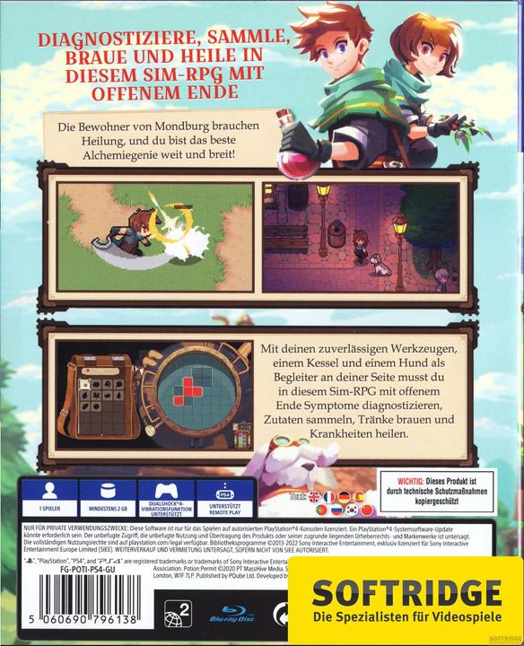 Actual product image Pqube Potion Permit (PS4, DE)