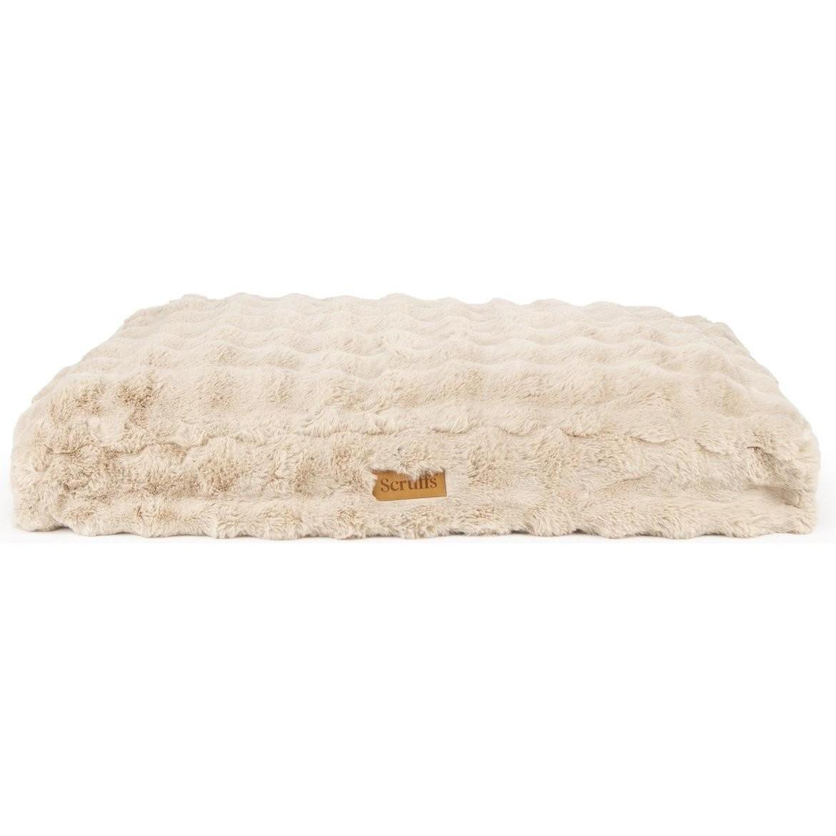 Scruffs - Alpine Mattress - Hondenkussen - Champagne - X-Large 120 x 75 cm (Cane), Cuccia per cani + cuccia per gatti