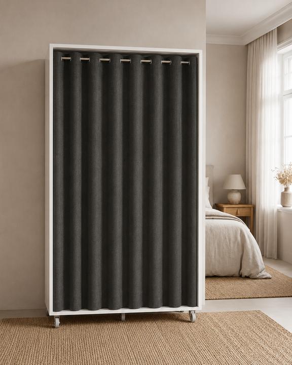 Produktbild VCM Kleiderschrank auf Rollen 100 cm Ostila (101 x 51 x 175 cm)