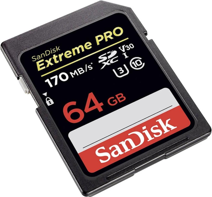 Productafbeelding SanDisk Extreme Pro SDXC U3 (64 GB, SDXC, U3, UHS-I)