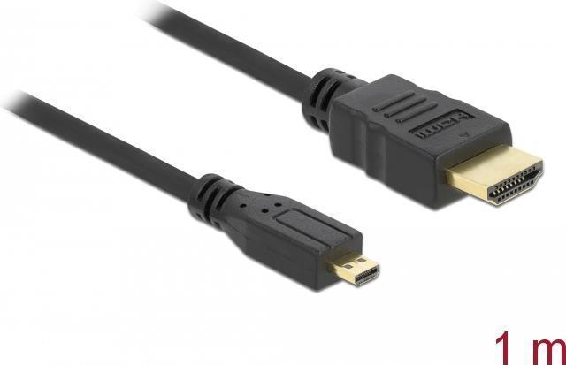 Actual product image Delock HDMI (Typ A) — micro HDMI (Typ D) (1 m, HDMI)