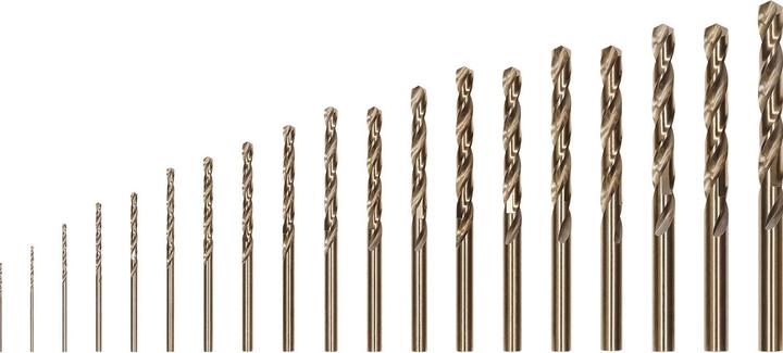 Actual product image Bosch Professional Zubehör PRO Stainless Steel HSS-Co twist drill set, 19 pcs. (1 mm, 1.5 mm, 2 mm, 2.5 mm, 3 mm, 3.5 mm, 4 mm, 4.5 mm, 5 mm, 5.5 mm, 6 mm, 6.5 mm, 7 mm, 7.5 mm, 8 mm, 8.5 mm, 9 mm, 9.5 mm, 10 mm)