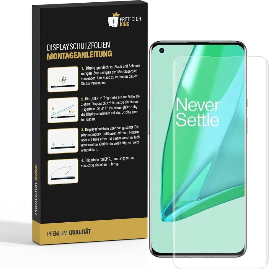 Thumbnail - Protectorking 3x Premium Displayschutzfolie 3D KLAR (3 Stück, OnePlus 9), Smartphone Schutzfolie