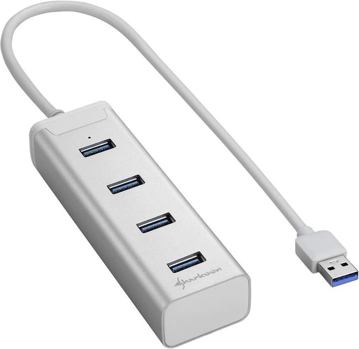 Immagine prodotto Sharkoon Corsa in alluminio (USB-A, 4 porte)