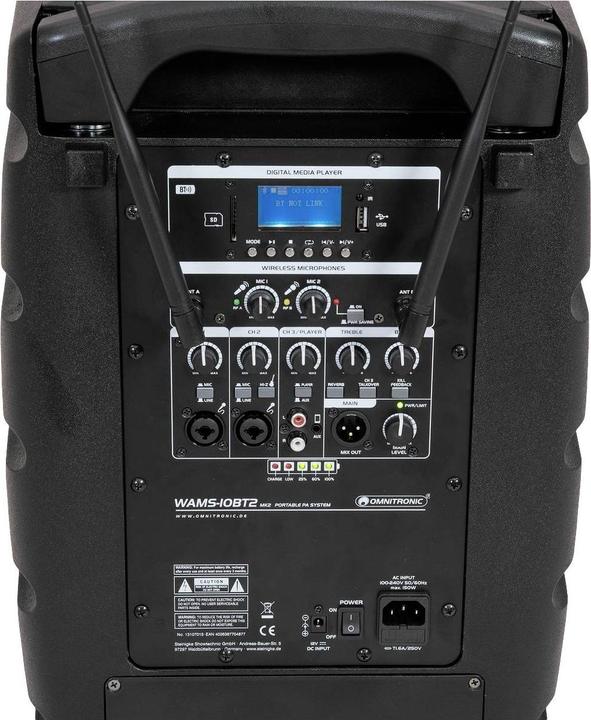 Produktbild Omnitronic WAMS-10BT2 MK2 Drahtlos-PA-System (Aktiv)