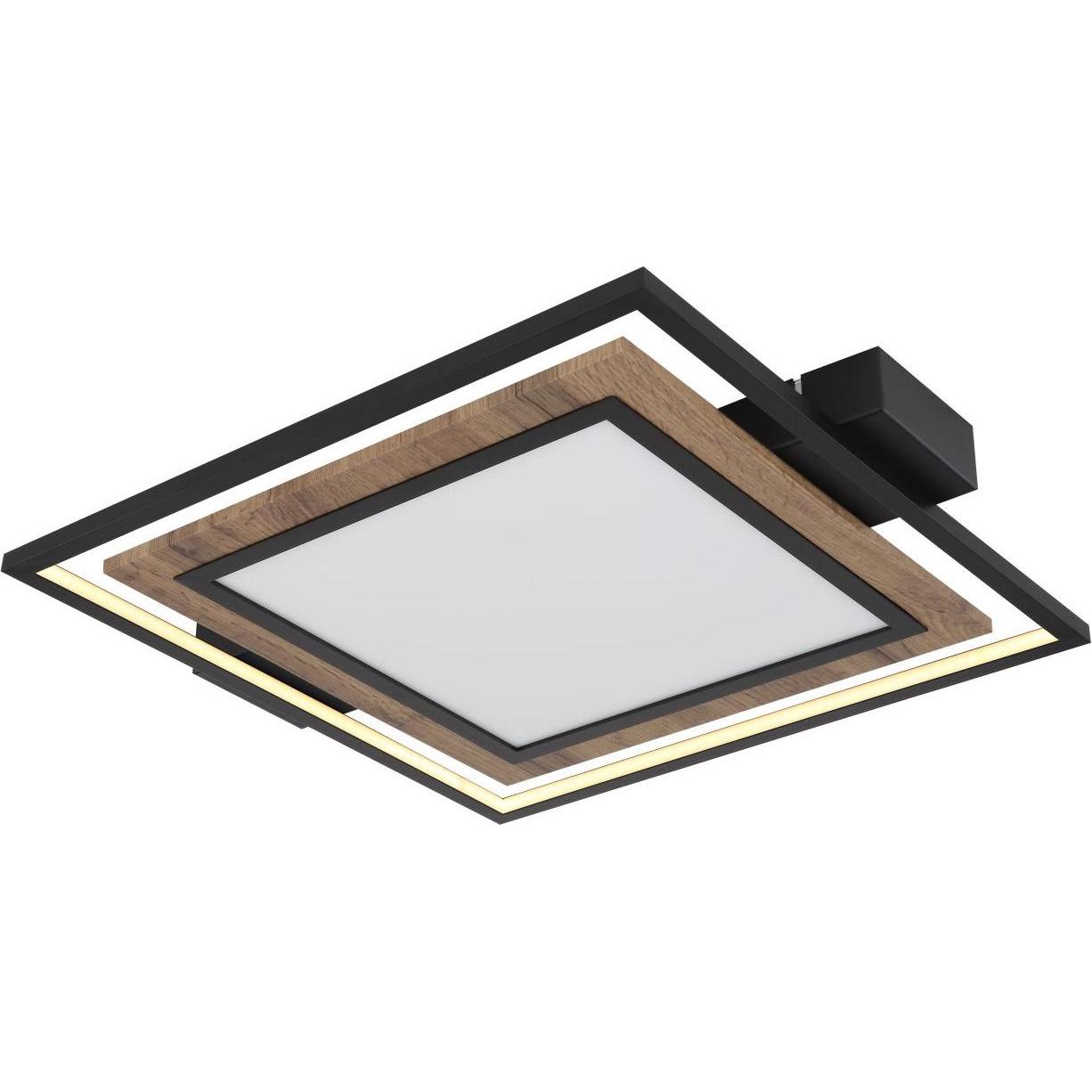 Globo, Wandleuchte + Deckenleuchte, Deckenleuchte Metall Schwarz Matt, 1xled
