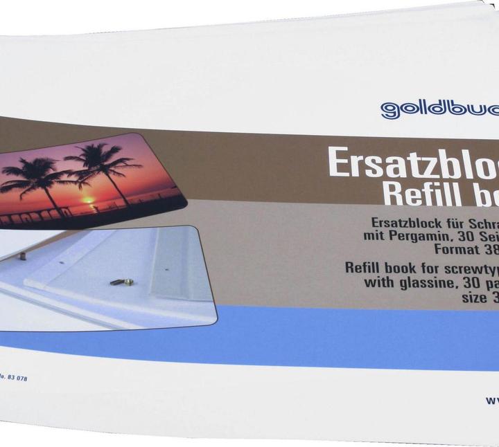 Produktbild Goldbuch Ersatzblock 38x30 30 Seiten + Schrauben (380 x 300 mm)