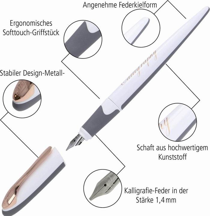 Image du produit Online Parure de Stylo Plume Air Rose (Rose blanche)