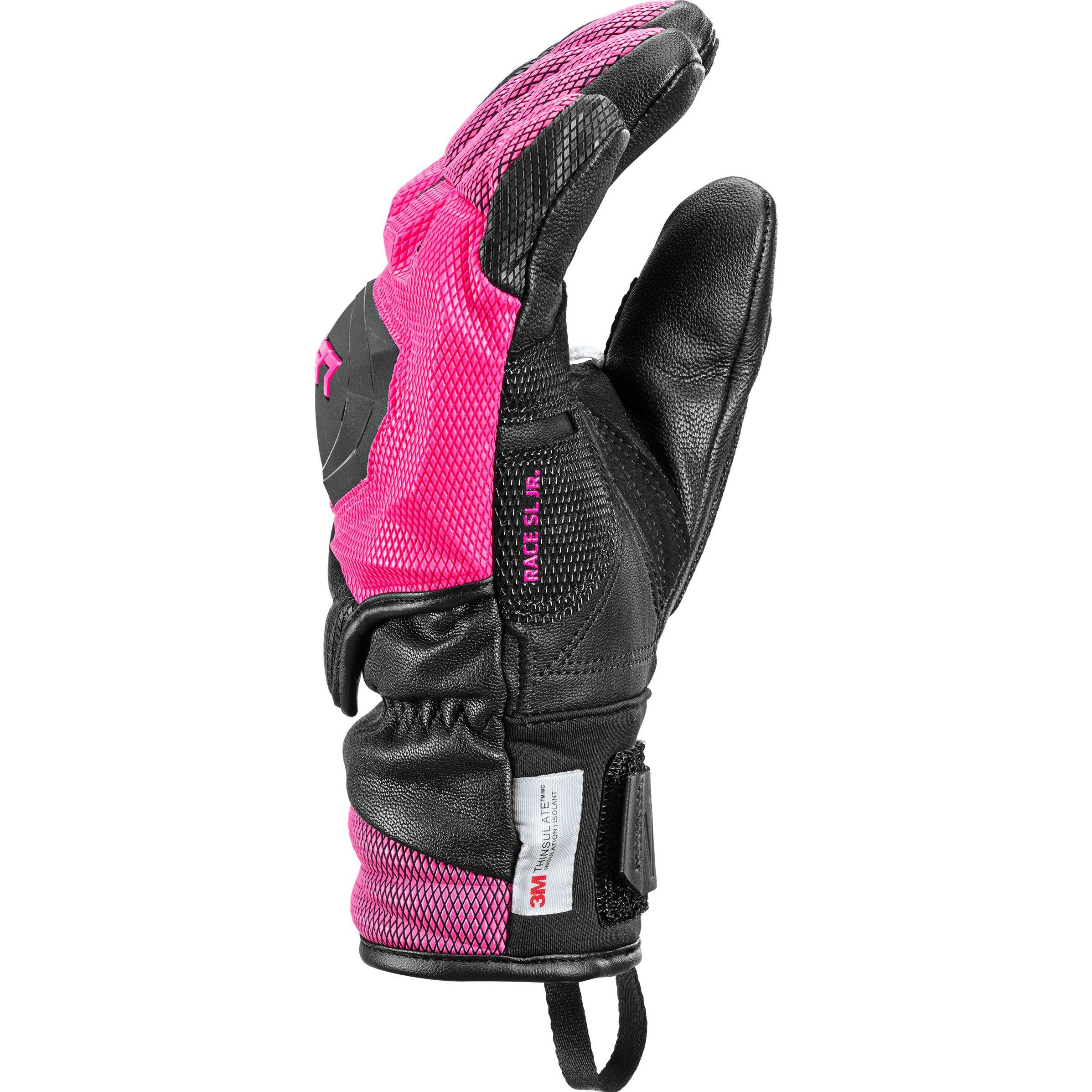Leki, Unisex, Guanti, WCR Venom 3D Junior Nero/Rosa, Pink, Nero, (6)