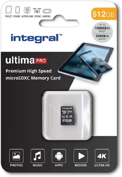 Produktbild PREMIUM HIGH SPEED MICROSDHC/XC V30 UHS-I U3 MicroSD (512 GB, microSDXC, U3, UHS-I)