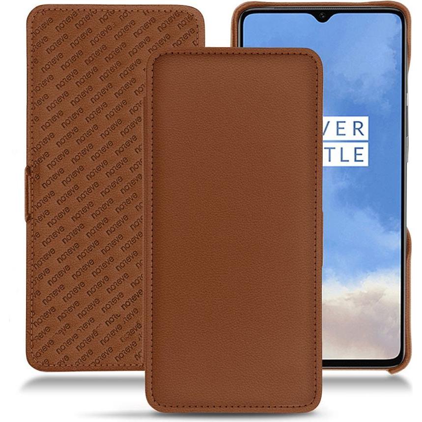 Thumbnail - Noreve Lederschutzhülle horizontal (OnePlus 7T), Smartphone Hülle, Braun