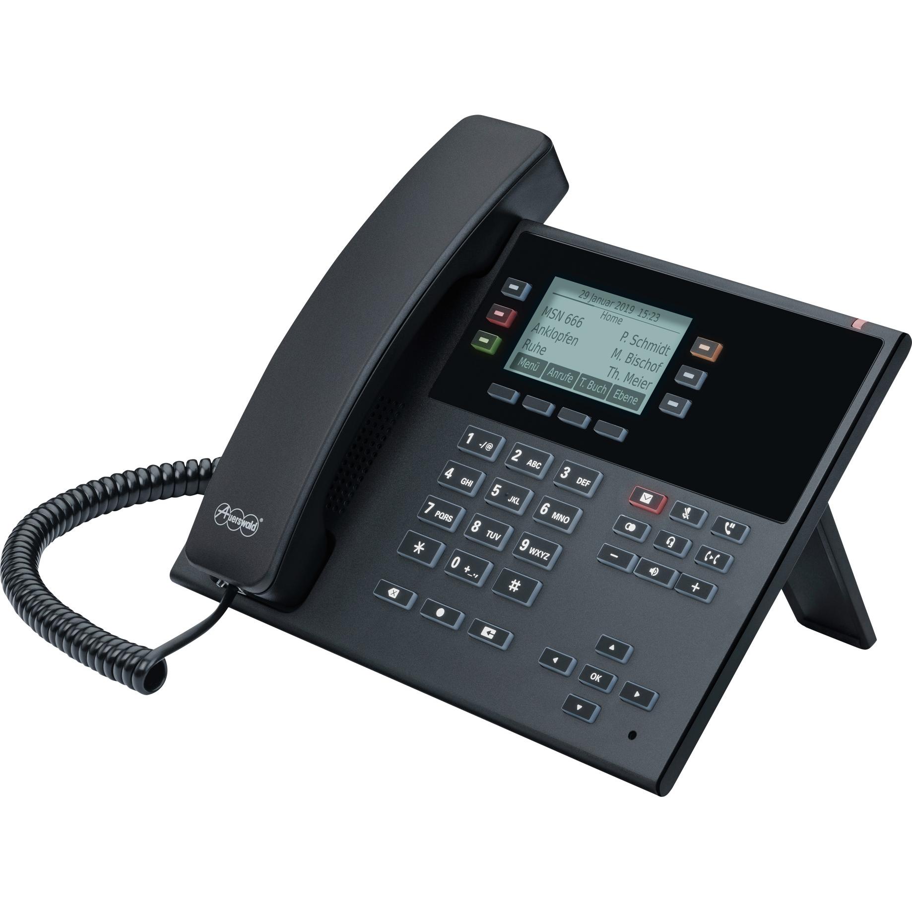 Auerswald Telefon COMfortel D-210 schwarz, Telefon, Schwarz