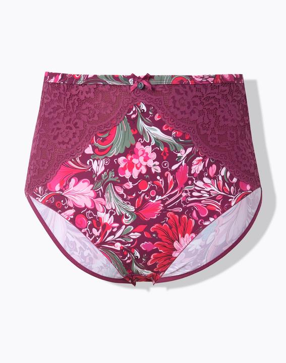 Immagine prodotto Ulla Popken Maxi slip in microfibra con pizzo e design floreale (54)