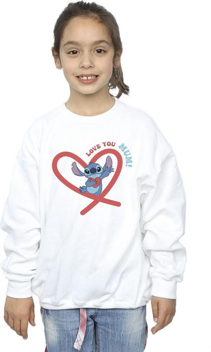 Produktbild Disney Lilo & Stitch Love You Mum Sweatshirt Mädchen (152, 158)