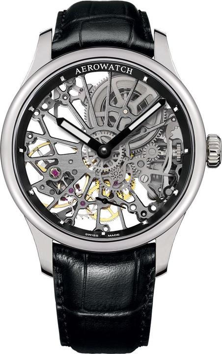 Immagine prodotto Aerowatch Collezione Renaissance Skeleton Cobweb (Orologio da polso analogico, 43 mm)