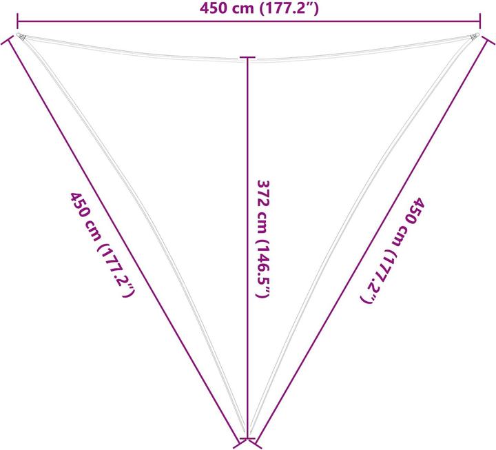 Actual product image vidaXL Outdoor Sonnenschutz Markise (450 x 450 cm)
